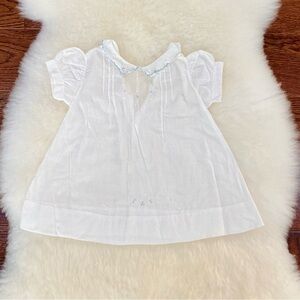 Vintage embroidered white dress. 6 months